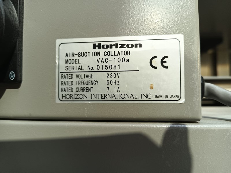 Horizon VAC-100a - Máquina de impressão: foto 5 Horizon VAC-100a - Máquina de impressão: foto 5