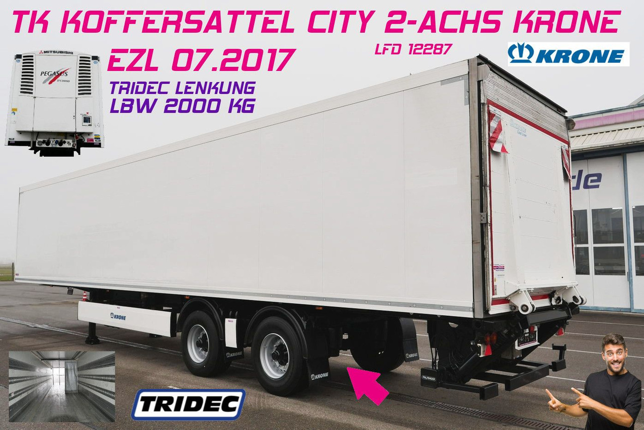 Krone SZ 18/CITY ZWANGSGELENKT / LBW 2 TO/MITSUBISHI - Semireboque frigorífico: foto 1 Krone SZ 18/CITY ZWANGSGELENKT / LBW 2 TO/MITSUBISHI - Semireboque frigorífico: foto 1