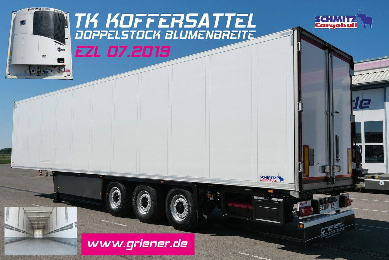 Schmitz Cargobull SKO 24/ THERMOKING SLXi300/ DOPPELSTOCK /BLUMEN - Semireboque frigorífico: foto 1 Schmitz Cargobull SKO 24/ THERMOKING SLXi300/ DOPPELSTOCK /BLUMEN - Semireboque frigorífico: foto 1