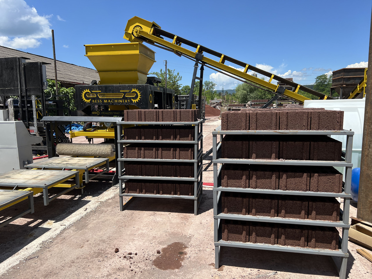 Máquina de fazer bloco Bess Machine PRS-1200 | Automatic Concrete Block Machine: foto 6