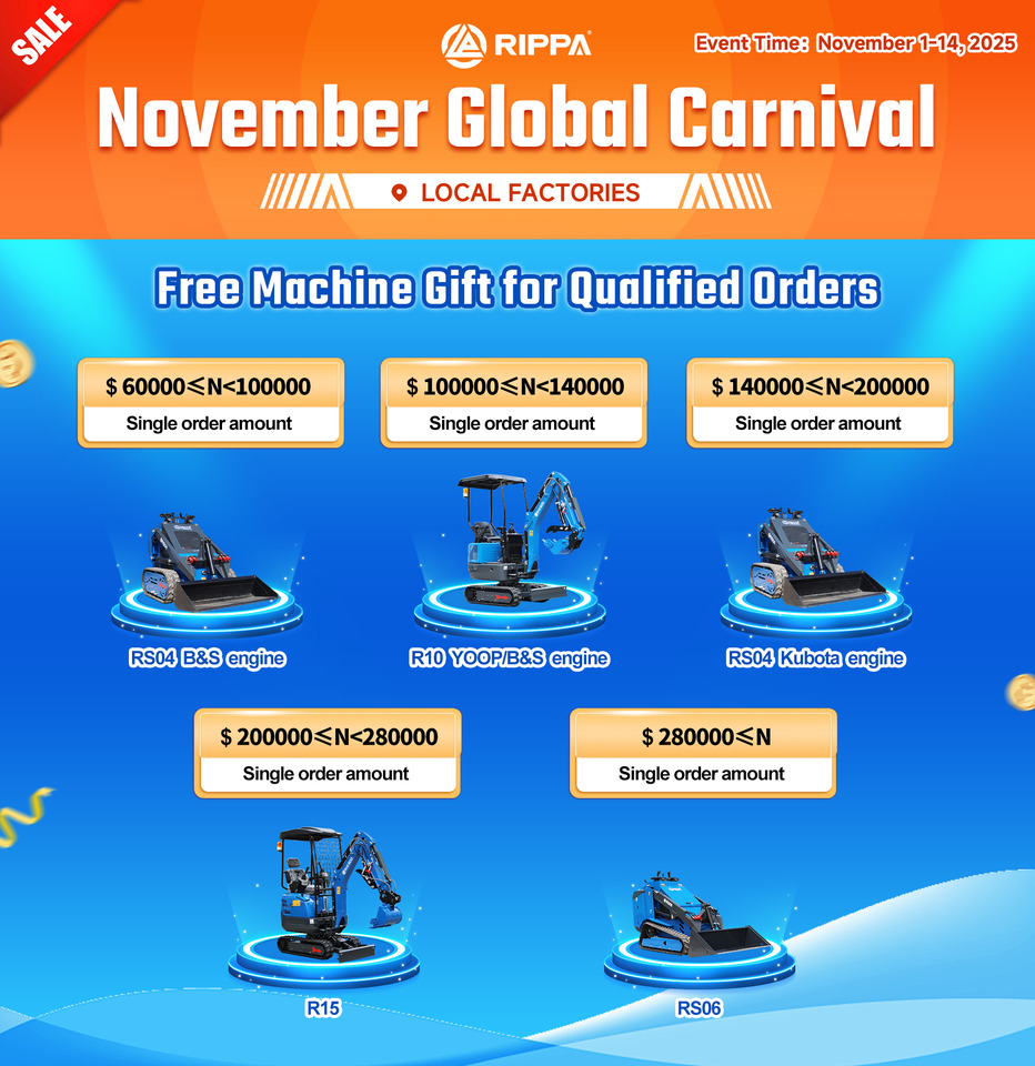 Rippa New RS06 Compact Loader | 24.4hp Kubota Power | High Flow Hydraulic System | Global Support - Mini carregadeira: foto 2 Rippa New RS06 Compact Loader | 24.4hp Kubota Power | High Flow Hydraulic System | Global Support - Mini carregadeira: foto 2