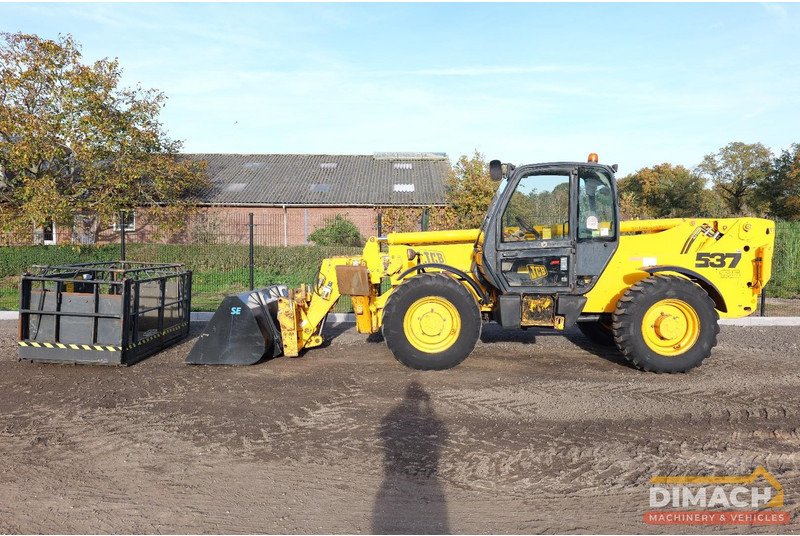 JCB 537 135 JCB verreiker met werkbak op afstandsbediening + nieuwe bak en palletvorken. TOP!! - Empilhador telescópico: foto 1 JCB 537 135 JCB verreiker met werkbak op afstandsbediening + nieuwe bak en palletvorken. TOP!! - Empilhador telescópico: foto 1