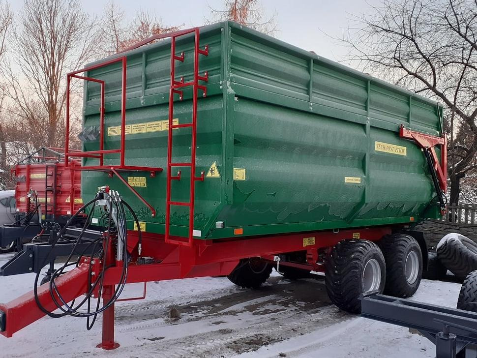 Reboque basculante agrícola nuevo Techmont Anhänger Tandemkipper / Trailer / Remorque / Rimorchio / Remolque tándem / Прицеп монолитный двухосный тандем / Przyczepa tandem PTTCW112 12 t: foto 8