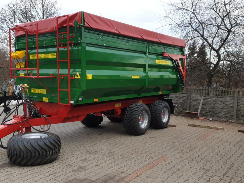 Reboque basculante agrícola nuevo Techmont Anhänger Tandemkipper / Trailer / Remorque / Rimorchio / Remolque tándem / Прицеп монолитный двухосный тандем / Przyczepa tandem PTTCW112 12 t: foto 20