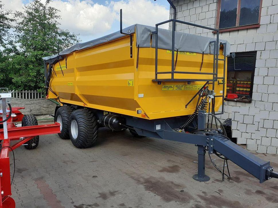 Reboque basculante agrícola nuevo Techmont Anhänger Tandemkipper / Trailer / Remorque / Rimorchio / Remolque tándem / Прицеп монолитный двухосный тандем / Przyczepa tandem PTTCW112 12 t: foto 31