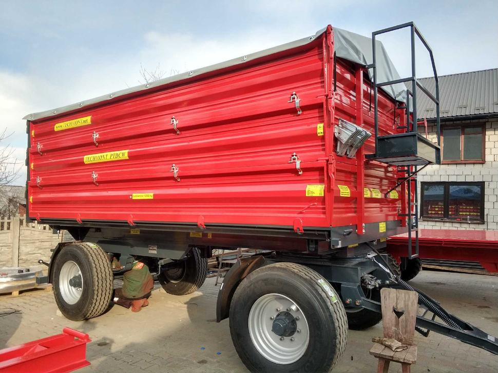 Techmont Anhänger / Trailer / Remorque / Rimorchio / Прицеп двухоосный бортовой / Przyczepa dwuosiowa PTD16 12 t - Reboque basculante agrícola: foto 4 Techmont Anhänger / Trailer / Remorque / Rimorchio / Прицеп двухоосный бортовой / Przyczepa dwuosiowa PTD16 12 t - Reboque basculante agrícola: foto 4