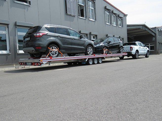 Fitzel Duo 35-21/83 Tridem INKL. ALU-BODEN - Reboque transporte de veículos: foto 2 Fitzel Duo 35-21/83 Tridem INKL. ALU-BODEN - Reboque transporte de veículos: foto 2