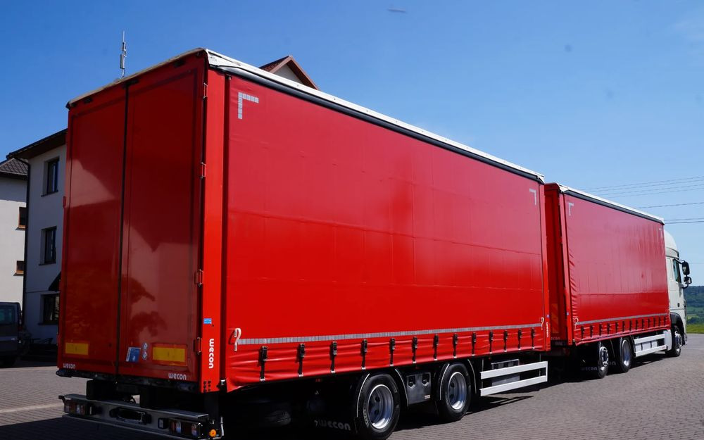 DAF XF 480 EURO 6 ZESTAW TANDEM PRZEJAZDOWY 120 M3 7,8 M + 7,8 M WECON - Caminhão com lona: foto 4 DAF XF 480 EURO 6 ZESTAW TANDEM PRZEJAZDOWY 120 M3 7,8 M + 7,8 M WECON - Caminhão com lona: foto 4