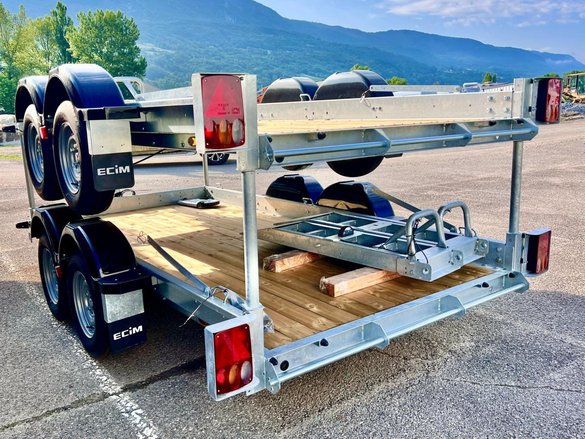 Ecim E350AF REMORQUE PORTE ENGINS 2 ESSIEUX 3T5 NEUVE - Reboque transporte de veículos: foto 5 Ecim E350AF REMORQUE PORTE ENGINS 2 ESSIEUX 3T5 NEUVE - Reboque transporte de veículos: foto 5