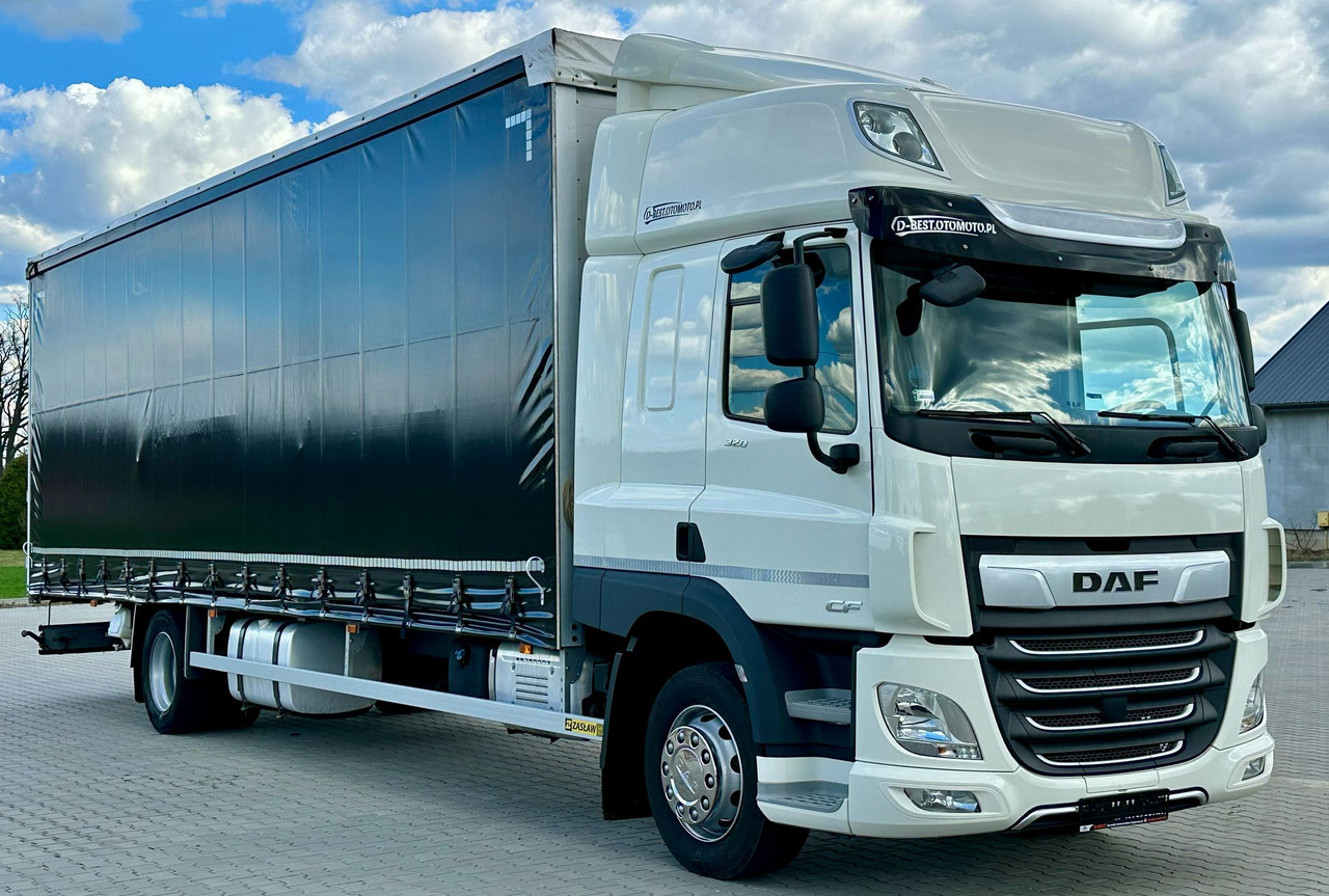 DAF CF 320 / FIRANKA / 23 EUROPALET / SYPIALKA / AUTOMAT / JAK NOWY / 2021 ROK - Caminhão com lona: foto 1 DAF CF 320 / FIRANKA / 23 EUROPALET / SYPIALKA / AUTOMAT / JAK NOWY / 2021 ROK - Caminhão com lona: foto 1
