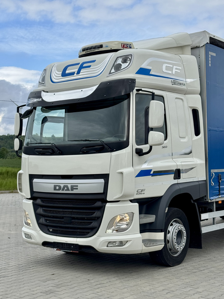 Caminhão com lona DAF CF 320 / FIRANKA / 24 EUROPALETY / SYPIALKA / AUTOMAT / KLIMA POSTOJOWA / 2017 ROK: foto 8