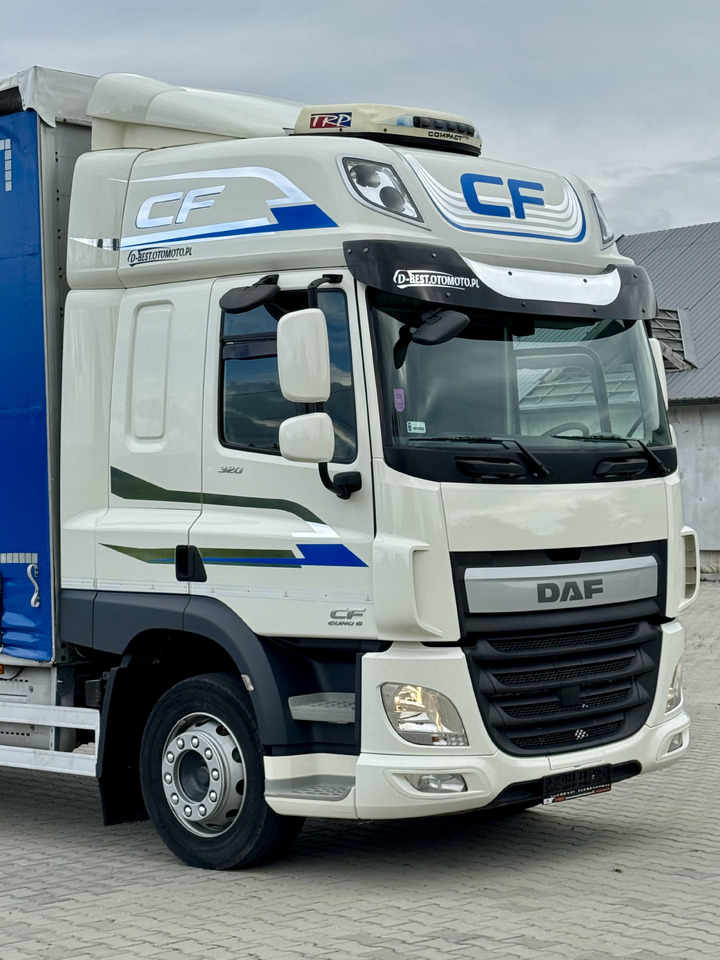 Caminhão com lona DAF CF 320 / FIRANKA / 24 EUROPALETY / SYPIALKA / AUTOMAT / KLIMA POSTOJOWA / 2017 ROK: foto 7