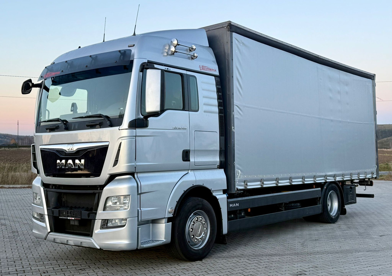 MAN TGX 18.400 / FIRANKA / KONTENER / NISKI PRZEBIEG / EURO 6 / AUTOMAT / SYPIALKA / 2016 ROK - Caminhão com lona: foto 2 MAN TGX 18.400 / FIRANKA / KONTENER / NISKI PRZEBIEG / EURO 6 / AUTOMAT / SYPIALKA / 2016 ROK - Caminhão com lona: foto 2