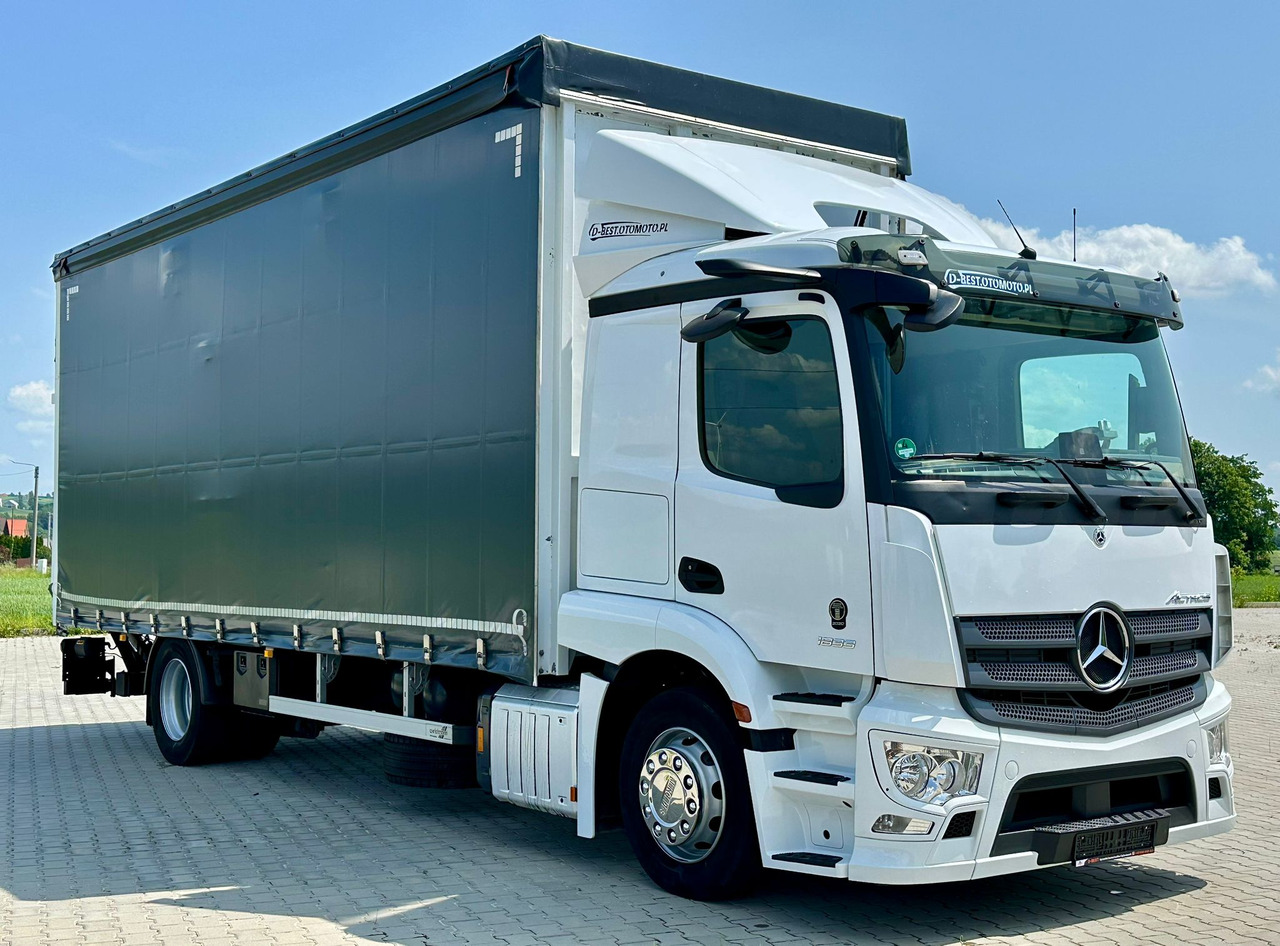 MERCEDES-BENZ ACTROS 1833 / FIRANKA / WINDA / 18 PALET / AUTOMAT / 310 TYS KM / DUŻY SILNIK / 2020 ROK / SYPIALKA - Caminhão com lona: foto 1 MERCEDES-BENZ ACTROS 1833 / FIRANKA / WINDA / 18 PALET / AUTOMAT / 310 TYS KM / DUŻY SILNIK / 2020 ROK / SYPIALKA - Caminhão com lona: foto 1