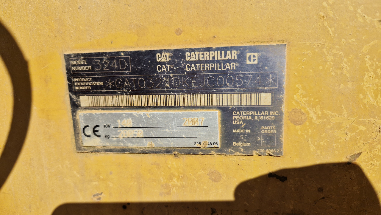 CAT 324 D Deutsche Maschine | Schnellwechsler | Löffel | Hammerhydraulik | 8016h original - Escavadora de rastos: foto 3 CAT 324 D Deutsche Maschine | Schnellwechsler | Löffel | Hammerhydraulik | 8016h original - Escavadora de rastos: foto 3