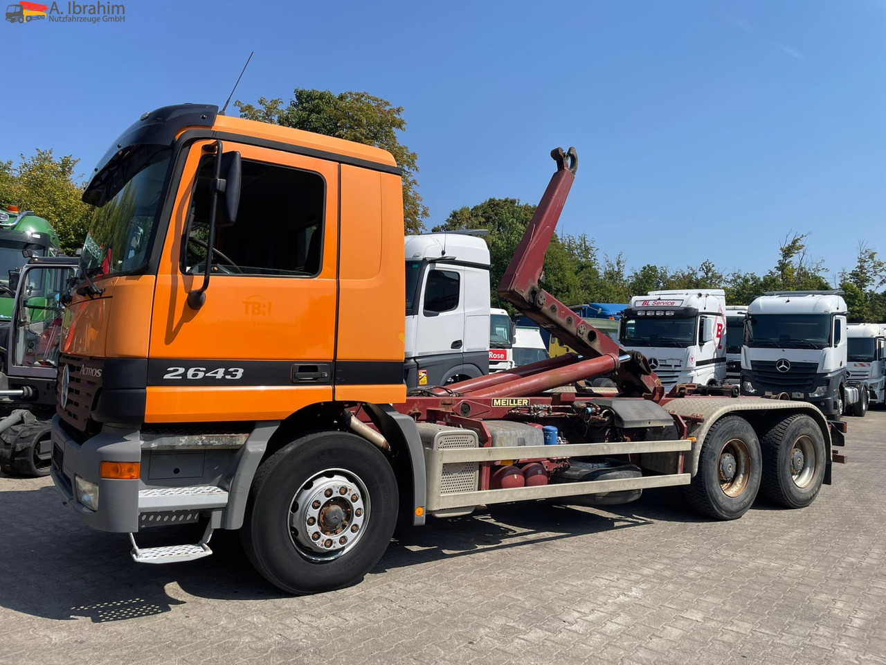 Mercedes-Benz 2643 6x4 | Blatt Luft | Meiller Haken, mp1 - Caminhão polibenne: foto 1 Mercedes-Benz 2643 6x4 | Blatt Luft | Meiller Haken, mp1 - Caminhão polibenne: foto 1