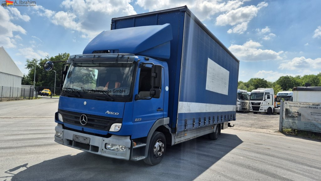 Mercedes-Benz 823 Jumbo LKW 7.30 m Länge x 3,10 m Innenhöhe, 56 cbm - Furgão de toldo: foto 1 Mercedes-Benz 823 Jumbo LKW 7.30 m Länge x 3,10 m Innenhöhe, 56 cbm - Furgão de toldo: foto 1