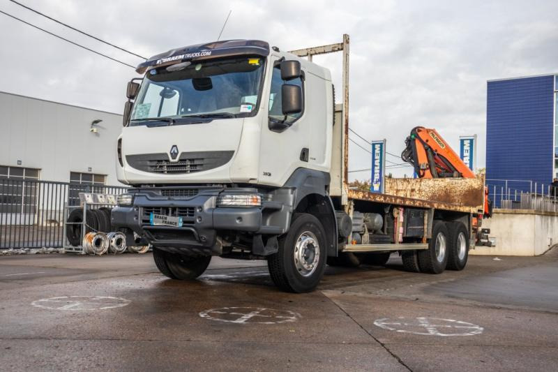 Renault KERAX 380 DXI+E5+PK18TM/3EXT - Camião de caixa aberta/ Plataforma, Caminhão grua: foto 5 Renault KERAX 380 DXI+E5+PK18TM/3EXT - Camião de caixa aberta/ Plataforma, Caminhão grua: foto 5