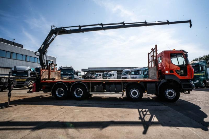 Renault KERAX 430 DXI+ HIAB 16 T/m + 5 EXT - Camião de caixa aberta/ Plataforma, Caminhão grua: foto 5 Renault KERAX 430 DXI+ HIAB 16 T/m + 5 EXT - Camião de caixa aberta/ Plataforma, Caminhão grua: foto 5