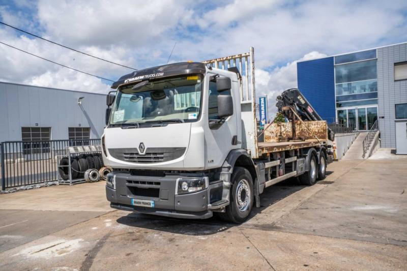 Renault LANDER 340 DXI-6X4+HIAB 14 T/m/3xhydr. - Camião de caixa aberta/ Plataforma, Caminhão grua: foto 1 Renault LANDER 340 DXI-6X4+HIAB 14 T/m/3xhydr. - Camião de caixa aberta/ Plataforma, Caminhão grua: foto 1