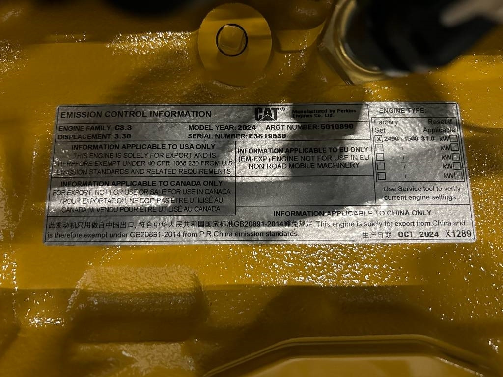 Gerador elétrico nuevo CAT DE33E0 - 33 kVA Generator - DPX-18004: foto 13
