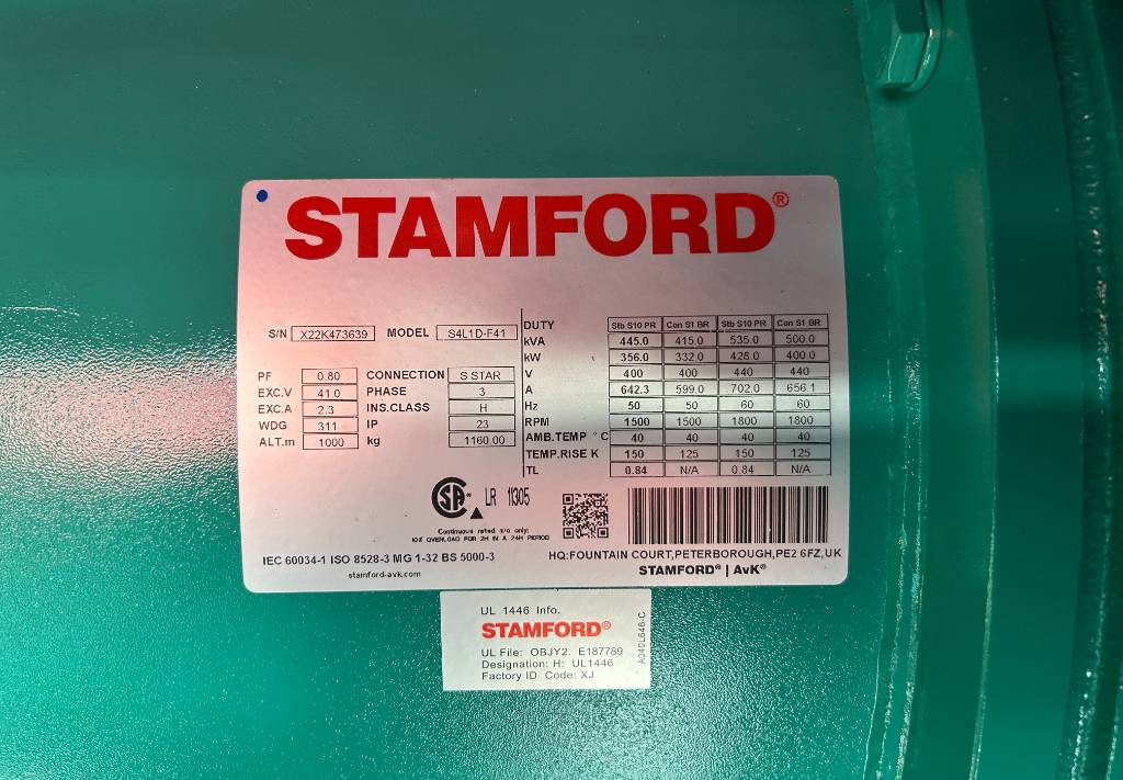 Cummins C400D5 - 400 kVA Generator - DPX-18518 - Gerador elétrico: foto 4 Cummins C400D5 - 400 kVA Generator - DPX-18518 - Gerador elétrico: foto 4