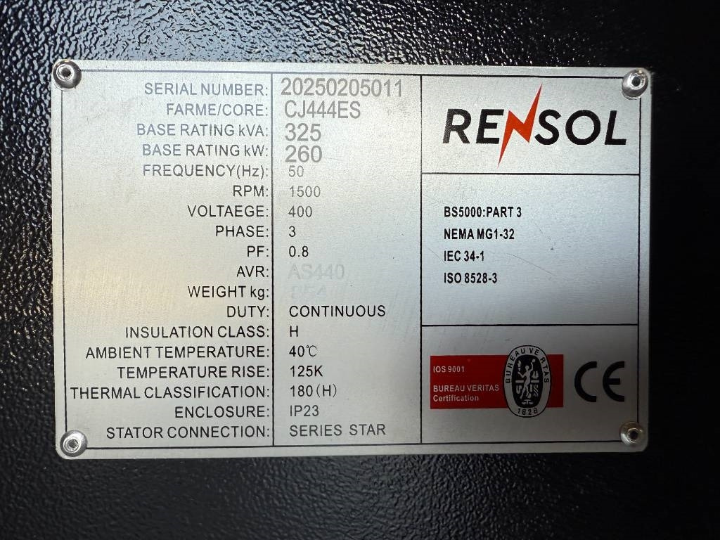 Gerador elétrico nuevo DPX CJ444ES - 325 kVA Alternator - DPX-33910: foto 6