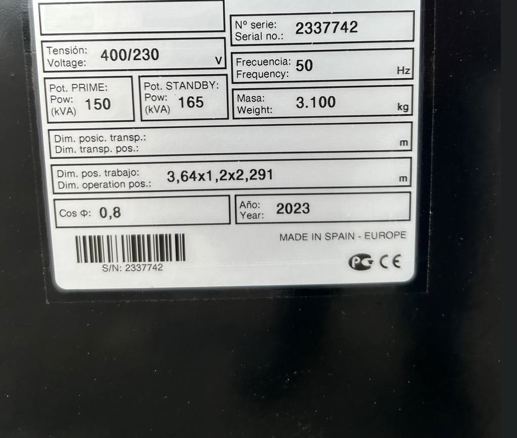 Deutz TCD6.1L6 - 165 kVA Stage V Generator - DPX-19014 - Gerador elétrico: foto 4 Deutz TCD6.1L6 - 165 kVA Stage V Generator - DPX-19014 - Gerador elétrico: foto 4