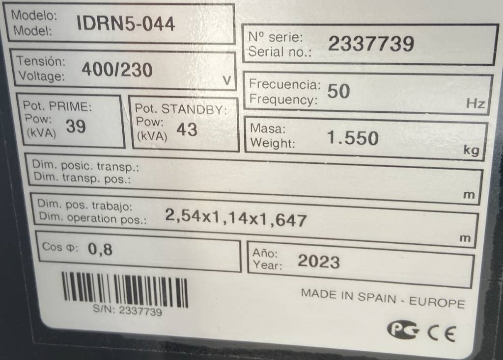 Deutz TD2.9 L4 - 43 kVA Stage V Generator - DPX-19010 - Gerador elétrico: foto 4 Deutz TD2.9 L4 - 43 kVA Stage V Generator - DPX-19010 - Gerador elétrico: foto 4
