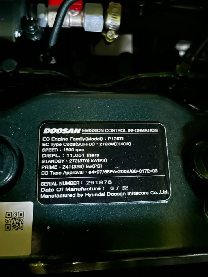 Gerador elétrico nuevo Doosan P126TI - 275 kVA Generator - DPX-15551: foto 7