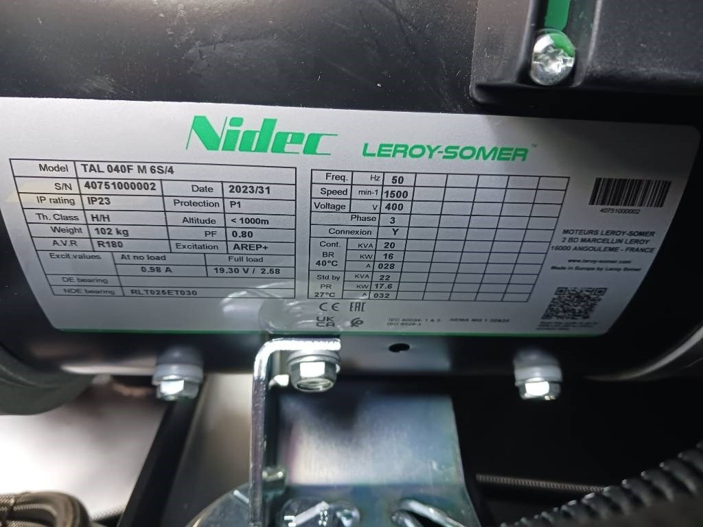 Gerador elétrico nuevo Kubota V2203M - 20 kVA Stage V - DPX-19003: foto 23