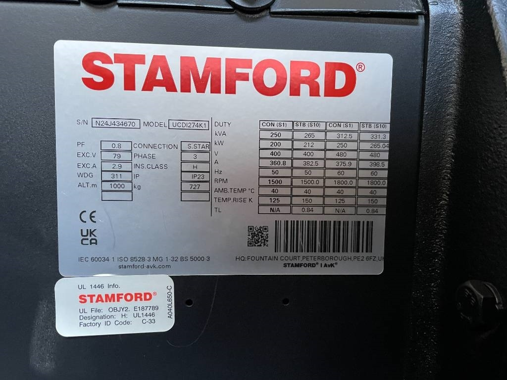 Gerador elétrico nuevo Volvo TAD882GE - 275 kVA Stage V Generator - DPX-19029: foto 17 Gerador elétrico nuevo Volvo TAD882GE - 275 kVA Stage V Generator - DPX-19029: foto 17