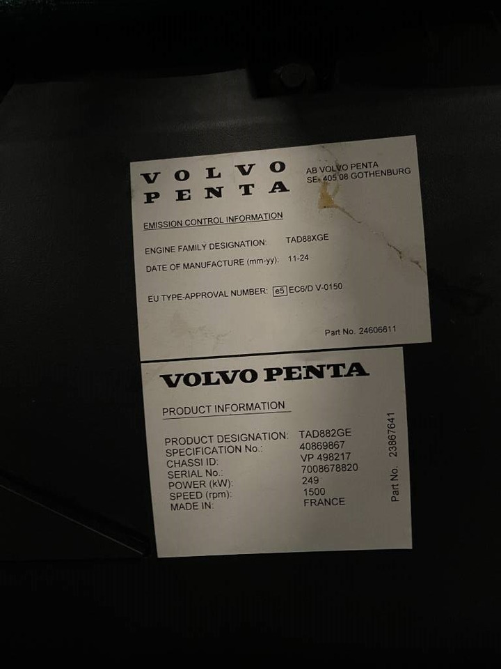 Gerador elétrico nuevo Volvo TAD882GE - 275 kVA Stage V Generator - DPX-19029: foto 15 Gerador elétrico nuevo Volvo TAD882GE - 275 kVA Stage V Generator - DPX-19029: foto 15