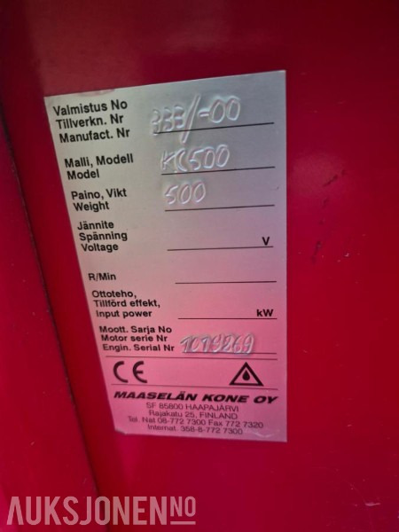 2000 Kingcat KC500 med skuffe - Honda GD411 dieselmotor - Tredjefunksjon - Trator: foto 5 2000 Kingcat KC500 med skuffe - Honda GD411 dieselmotor - Tredjefunksjon - Trator: foto 5