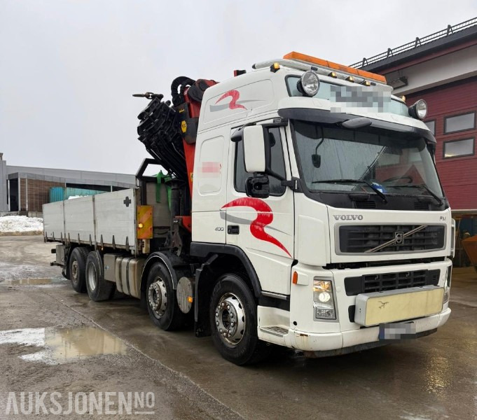 2006 Volvo FM 400 8x2 med PALFINGER PK 44002 og 8 hydrauliske seksjoner, Vinsj, Båtstøter, hydraulisk platform bredding opp til 3.05meter, 7 meter planlengde! - Caminhão grua: foto 3 2006 Volvo FM 400 8x2 med PALFINGER PK 44002 og 8 hydrauliske seksjoner, Vinsj, Båtstøter, hydraulisk platform bredding opp til 3.05meter, 7 meter planlengde! - Caminhão grua: foto 3