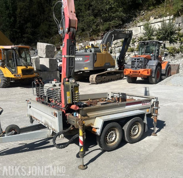 2008 Tysse tandemhenger med Fassi F22A.22 kran - klar til bruk, Nysertifisert! - Guindaste: foto 4 2008 Tysse tandemhenger med Fassi F22A.22 kran - klar til bruk, Nysertifisert! - Guindaste: foto 4