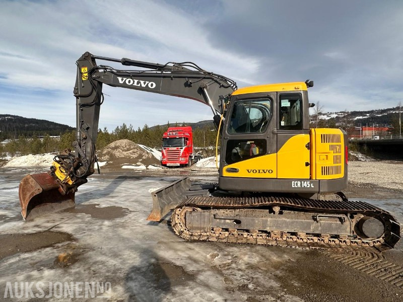 2008 Volvo ECR145C - Engcon tiltrotator - Puss og graveskuff. - Escavadeira: foto 2 2008 Volvo ECR145C - Engcon tiltrotator - Puss og graveskuff. - Escavadeira: foto 2