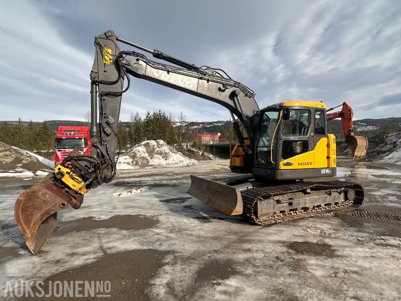 2008 Volvo ECR145C - Engcon tiltrotator - Puss og graveskuff. - Escavadeira: foto 1 2008 Volvo ECR145C - Engcon tiltrotator - Puss og graveskuff. - Escavadeira: foto 1