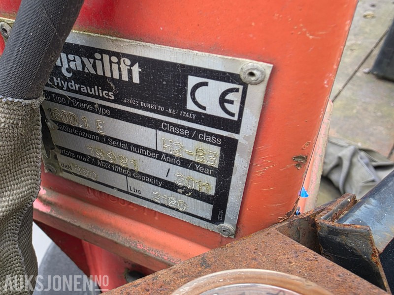 2011 Palfinger Maxilift 160D 990kg kran - Guindaste: foto 5 2011 Palfinger Maxilift 160D 990kg kran - Guindaste: foto 5