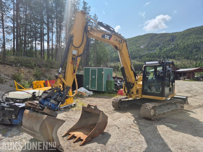 2014 Cat 308E 2 CR beltegraver, med tiltrotator/gripekasett - Escavadeira: foto 1 2014 Cat 308E 2 CR beltegraver, med tiltrotator/gripekasett - Escavadeira: foto 1