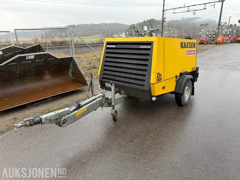 2014 KAESER M80 transportabel kompressor 8,0 m3 - Equipamento de construção: foto 1 2014 KAESER M80 transportabel kompressor 8,0 m3 - Equipamento de construção: foto 1
