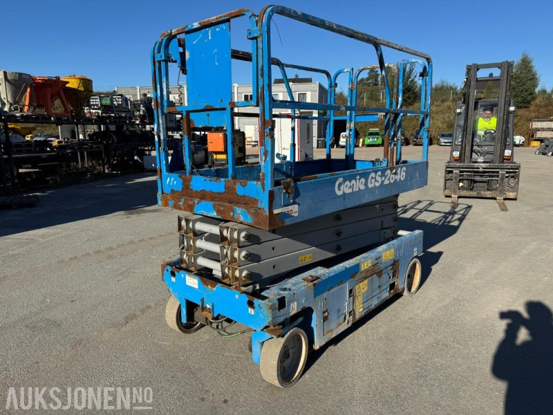 2016 Genie GS-2646 batteridreven sakselift / 10m / Årskontrollert - Plataforma aérea: foto 1 2016 Genie GS-2646 batteridreven sakselift / 10m / Årskontrollert - Plataforma aérea: foto 1