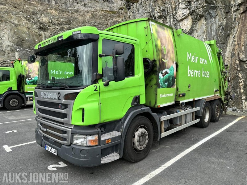 2016 Scania P320 Komprimatorbil - 2 kammer Inkl. biokammer/MTM påbygg/EU ok - Caminhão de lixo: foto 1 2016 Scania P320 Komprimatorbil - 2 kammer Inkl. biokammer/MTM påbygg/EU ok - Caminhão de lixo: foto 1