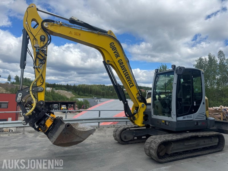 2016 Wacker Neuson ET 90 GRAVEMASKIN MED ROTOTILT, SENTRALSMØRING OG 3 SKUFFER - Escavadeira: foto 2 2016 Wacker Neuson ET 90 GRAVEMASKIN MED ROTOTILT, SENTRALSMØRING OG 3 SKUFFER - Escavadeira: foto 2