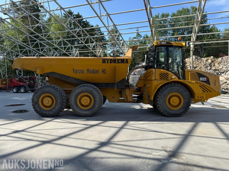 2017 Hydrema 922F 2.55 DUMPER SERVICEHISTORIKK LITE TIMER. - Dumper: foto 3 2017 Hydrema 922F 2.55 DUMPER SERVICEHISTORIKK LITE TIMER. - Dumper: foto 3