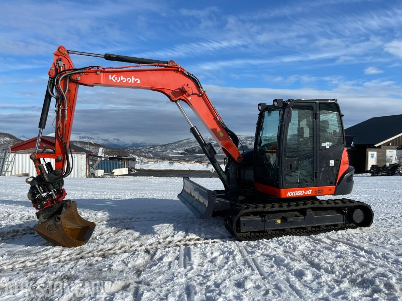 2017 Kubota KX080-4 S50 Feste Med Tiltrotator, Tømmerklype, Pigghammer, Graveskuffe, Smalskuffe, Pusseskuffe - Escavadeira: foto 2 2017 Kubota KX080-4 S50 Feste Med Tiltrotator, Tømmerklype, Pigghammer, Graveskuffe, Smalskuffe, Pusseskuffe - Escavadeira: foto 2