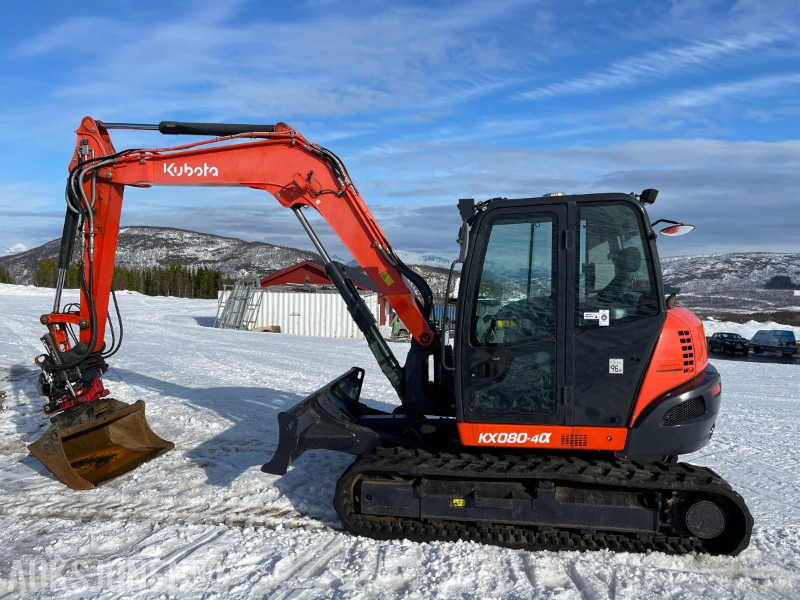 2017 Kubota KX080-4 S50 Feste Med Tiltrotator, Tømmerklype, Pigghammer, Graveskuffe, Smalskuffe, Pusseskuffe - Escavadeira: foto 3 2017 Kubota KX080-4 S50 Feste Med Tiltrotator, Tømmerklype, Pigghammer, Graveskuffe, Smalskuffe, Pusseskuffe - Escavadeira: foto 3