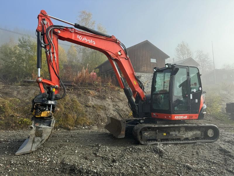 2018 Kubota KX080-4 ROTOTILT, 2 SKUFFER, SENTRALSMØRING - Escavadeira: foto 1 2018 Kubota KX080-4 ROTOTILT, 2 SKUFFER, SENTRALSMØRING - Escavadeira: foto 1