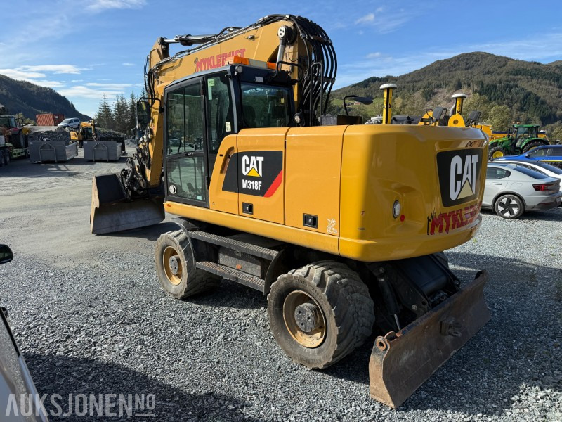 2018 Velholdt Cat M318F Hjulgraver med OilQuick Rototilt R6, 9577 timer - Escavadeira: foto 4 2018 Velholdt Cat M318F Hjulgraver med OilQuick Rototilt R6, 9577 timer - Escavadeira: foto 4
