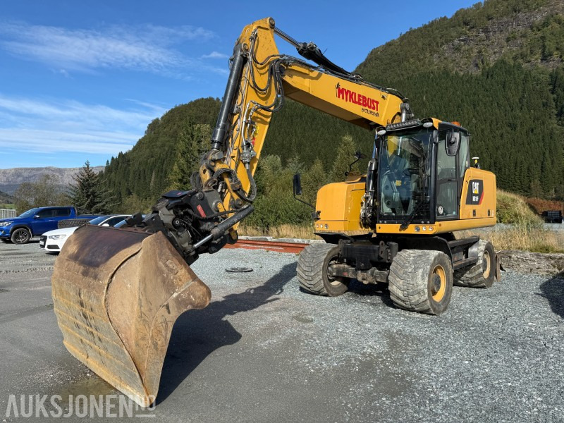 2018 Velholdt Cat M318F Hjulgraver med OilQuick Rototilt R6, 9577 timer - Escavadeira: foto 2 2018 Velholdt Cat M318F Hjulgraver med OilQuick Rototilt R6, 9577 timer - Escavadeira: foto 2